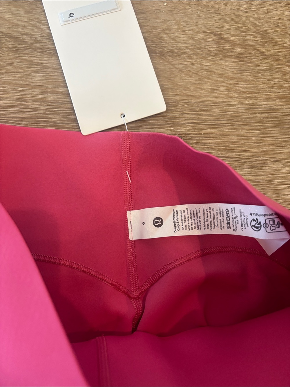 NWT - Lululemon - Glow Up HR Tight 28" High-Rise Training Tights - Bright Pink - Picture 3 of 8